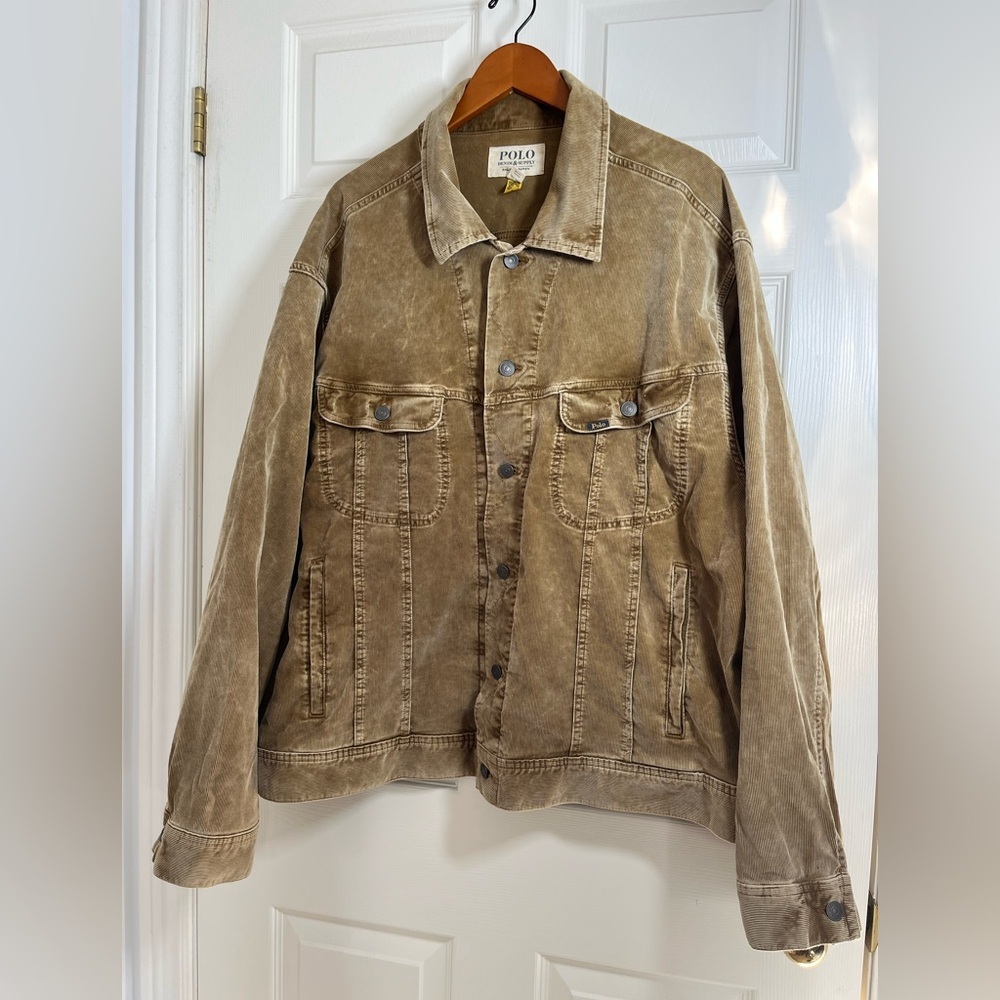 Polo Denim and Supply Ralph Lauren Men's Brown Corduroy Jacket Size XXL